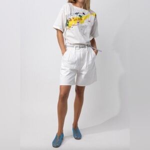 Citizens of Humanity Martizy Denim Trouser Shorts - Tulip